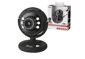 Trust SpotLight Pro Webcam met LED lichtjes - Zwart