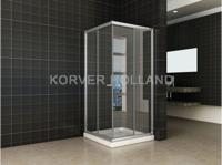 Wiesbaden Eco hoekinstap douchecabine 5mm 900x900x1900 helder glas