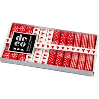 Creativ Company Lint collectie, b: 10 mm, diverse kleuren, 12x1 m/ 1 doos