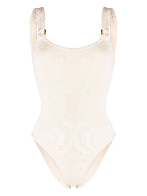 Hunza G maillot de bain Nile Domino - Tons neutres