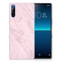 Sony Xperia L4 | TPU | Siliconen hoesje | Marble Pink - Origineel Cadeau Vriendin