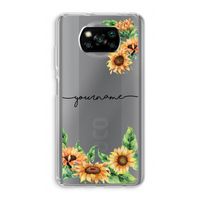 Zonnebloemen: Xiaomi Poco X3 NFC Transparant Hoesje