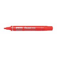 Permanente markeerstift Pentel N50-BE Rood 12 Onderdelen
