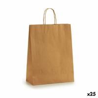 Papieren Zak 32 X 12 X 50 cm Bruin (25 Stuks)