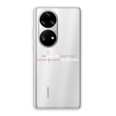 uw waarde daalt niet: Huawei P50 Pro Transparant Hoesje