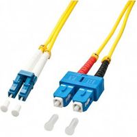 Lindy 3.0m OS2 LC - SC Duplex Glasvezel kabel 3 m Geel - thumbnail
