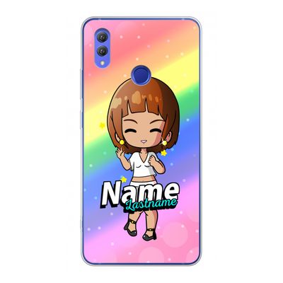 Chibi Maker vrouw: Honor Note 10 Transparant Hoesje