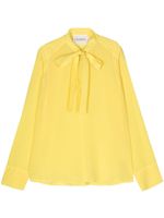 Closed blouse en soie - Jaune