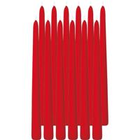 Trend Candles Dinerkaarsen - 24x - rood - 13 branduren - 30 cm