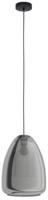 Eglo Glazen hanglampChelvey zwart met smoke glas - 32167 Eglo Glazen hanglampChelvey zwart met smoke glas - 32167