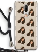 Bonjour mon amour: OnePlus 6 Transparant Hoesje met koord
