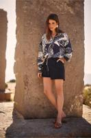 Studio Anneloes Lisanne Bonded Shorts 12999 Korte Broeken 6900 Dark Blue