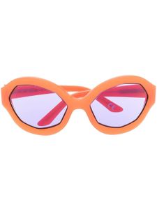 Marni Eyewear lunettes de soleil teintées à monture géométrique - Orange