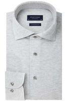 Profuomo Originale Slim Fit Jersey shirt lichtgrijs, Melange - thumbnail