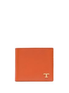 Tod's portefeuille pliant à plaque logo - Orange