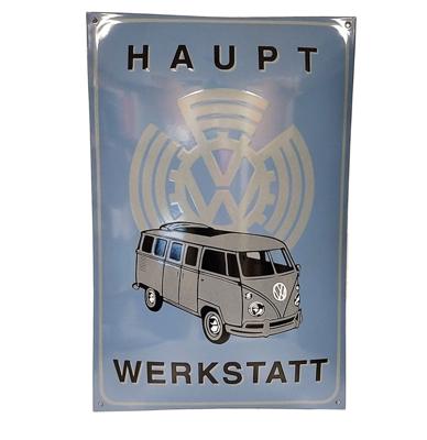 Volkswagen Haupt Werkstatt Emaille Bord - 60 x 40cm - LAATSTE STUKS | 16% korting