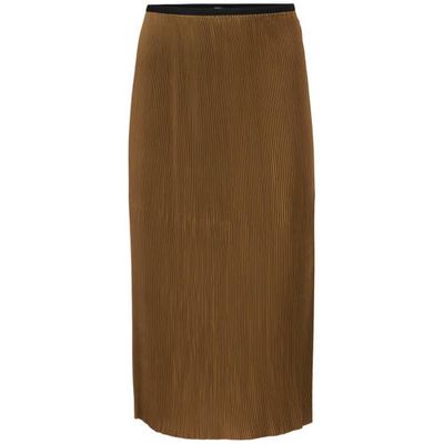 Modström rok Helin met plooien bruin