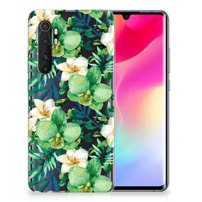 Xiaomi Mi Note 10 Lite | TPU Case | Orchidee Groen Xiaomi Mi Note 10 Lite | TPU Case | Orchidee Groen