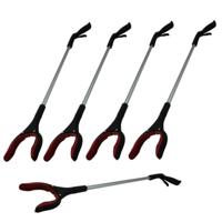 Benson Afvalgrijper - 10x - draaibare kop - 82 cm - kunststof - zwart - grijphulp