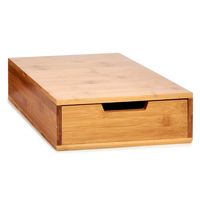 Koffie cup/capsule houder/dispenser lade bamboe hout 30 x 30 x 10 cm - thumbnail