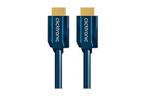 ClickTronic 70308 HDMI kabel 12,5 m HDMI Type A (Standaard) Blauw