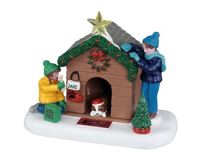Kerstdorpminiatuur Doghouse Christmas 12x7x10 cm - Lemax