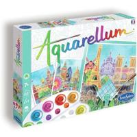 Aquarel schilderij - SENTOSPHERE - Aquarel - Hoofdletters - 9 kleuren - 3 schilderijen - Omlijnd op perkamentpapier - Vanaf 7 jaar