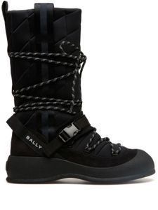 Bally bottes à logo imprimé - Noir