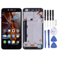 LCD-scherm en digitizer volledige assemblage met frame voor Lenovo Vibe K5 Plus A6020A46 A6020l36 A6020l37(Zwart)