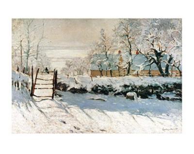 Kunstdruk Claude Monet - La pie 70x50cm