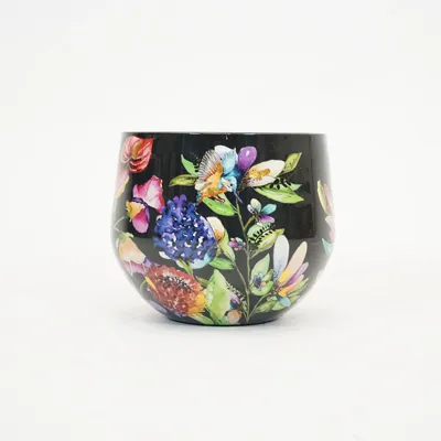 Pot midnight bloom d33h28cm