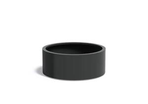 Aluminium plantenbak CIRCUM met wielen 100x40cm.
