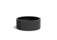Aluminium plantenbak CIRCUM met wielen 100x40cm.
