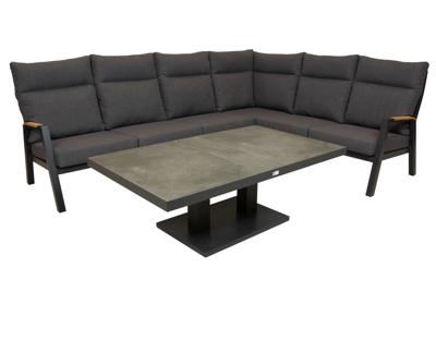 Qopps Amon loungehoek met Gooks in hoogte verstelbare tafel