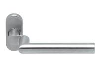 Gatdeel TESSA II gekropt rvs mat 8mm ovaal rozet