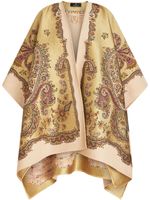 ETRO cape satiné à motif cachemire - Tons neutres