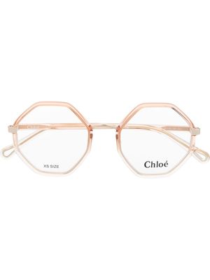 Chloé Eyewear lunettes de vue à monture géométrique - Tons neutres