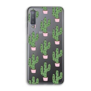 Cactus Lover: Samsung Galaxy A7 (2018) Transparant Hoesje