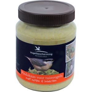 Vogelbescherming Vogelvoer - pindakaas met insecten en noten - 330 gr   -