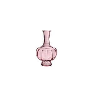 Trevi vaas glas Ø9xH15cm licht roze