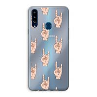 Rock: Samsung Galaxy A20s Transparant Hoesje