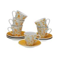 Set van Kopje met Schotel Versa Clivia Porselein