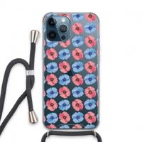 Klaproosjes: iPhone 13 Pro Max Transparant Hoesje met koord