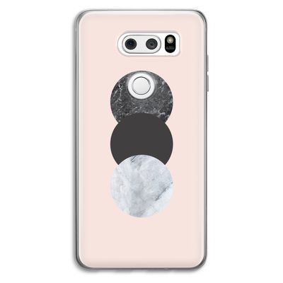Marmeren cirkels: LG V30 Transparant Hoesje