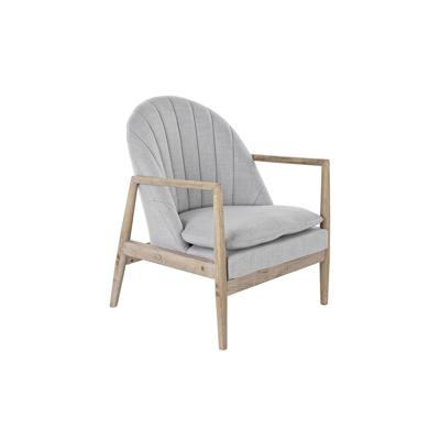 Armstoel DKD Home Decor Natuurlijk Lichtgrijs Spar 68 x 69 x 89 cm