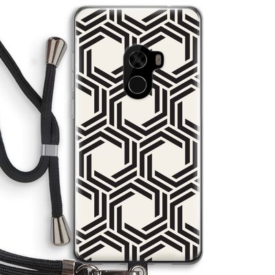 Geometrisch patroon: Xiaomi Mi Mix 2 Transparant Hoesje met koord