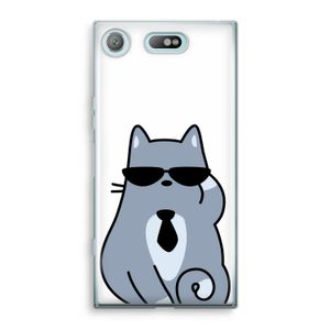 Cool cat: Sony Xperia XZ1 Compact Transparant Hoesje
