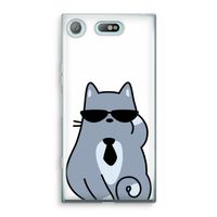 Cool cat: Sony Xperia XZ1 Compact Transparant Hoesje