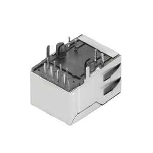 Weidmüller RJ45C5 T1D 3.2E4G/Y TY RJ45-aansluitstekker CAT 5 2562820000 Bus, inbouw horizontaal Aantal polen (sensoren) 12 Zilver, Zwart 140 stuk(s)