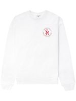 Sporty & Rich sweat en coton à patch logo - Blanc - thumbnail